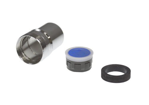 Dishwasher Snap Fitting Aerator, Dual Thread, Chrome