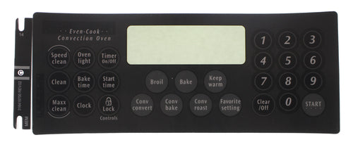 Frigidaire 316419700 Range Oven Membrane Switch, Black