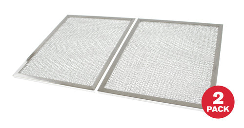 Whirlpool Microwave Range Hood Aluminum Grease Filters, 11-5/8" x 9-13/16" x 5/16", 2/Pack