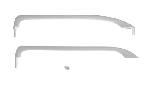 GE WG03L01397 Refrigerator Door Handle Set, White, 2/Pack