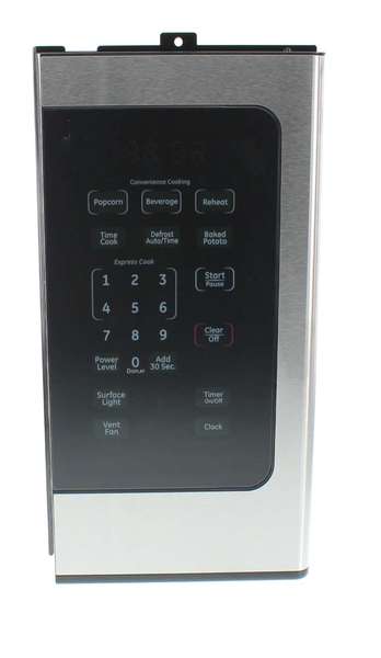 GE WG02F05313 Microwave Control Panel Assembly, Stainless