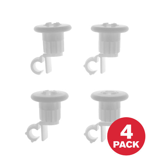 GE WG04A01222 Dishwasher Upper Dishrack Roller Assembly Kit, 4/Pack