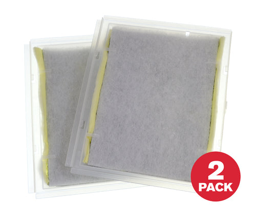 Broan Range Hood High Efficiency Charcoal Filters, Duct Free, 2/Pack, 12-1/2" x 10-1/2" x 1-7/16"