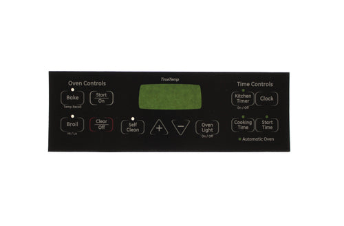 GE WS01F01933 Range Oven Membrane Switch, Black