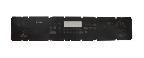 GE WS01F07872 Range Control Panel Overlay, Black