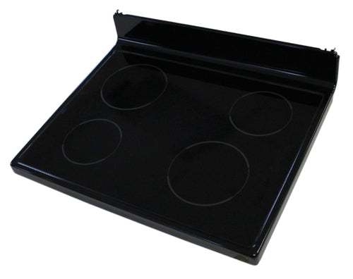 GE WS01L01543 Range Main Cooktop Glass Assembly, Black