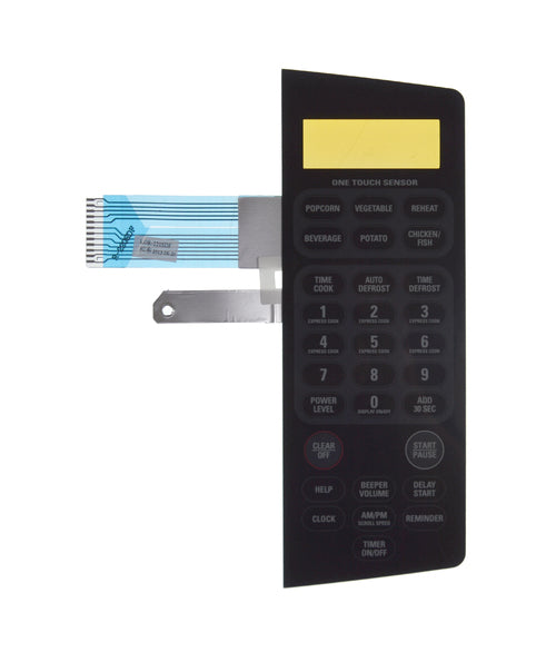 GE WG02L02150 Microwave Touchpad Overlay, Black