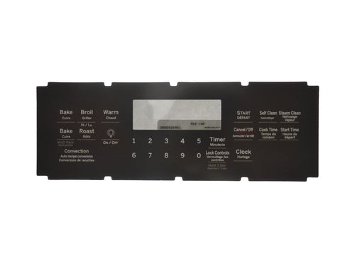 GE WS01F09032 Range Oven Control Overlay