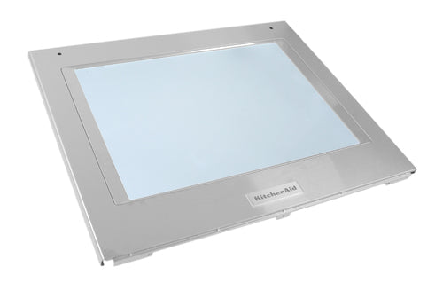 Whirlpool WPW10634271 Range Outer Oven Door Panel & Glass, Stainless