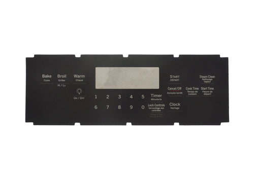 GE WS01F09028 Range Oven Control Overlay