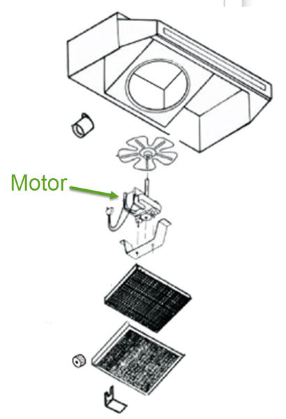 Reversomatic Range Hood Motor RH1000-160