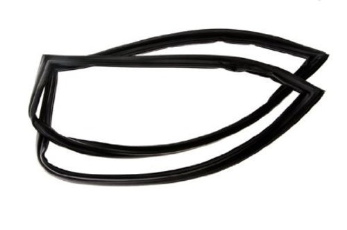 GE WR01L02133 Refrigerator French Door Gasket With Flap, Black