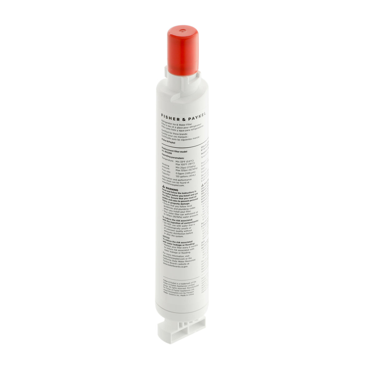 Fisher & Paykel / DCS 862288 Fisher & Paykel Refrigerator Water Filter WP FWC1 Fisher & Paykel