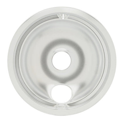 WS01L09258 GE Stove Burner Drip Pan - Large 8" Chrome
