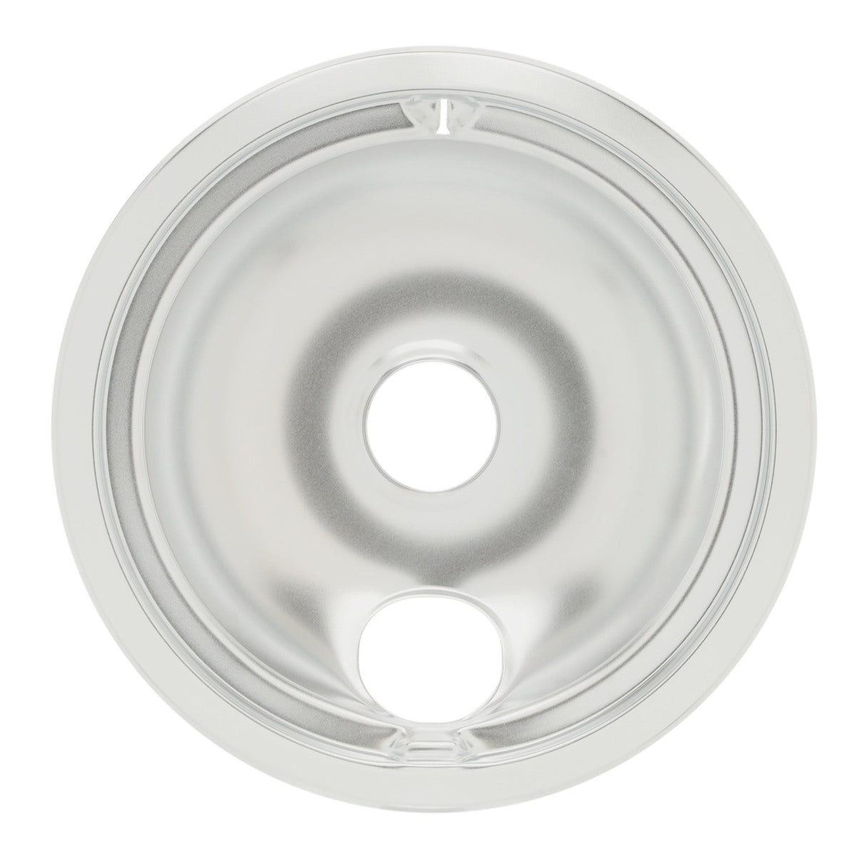 WS01L09258 GE Stove Burner Drip Pan - Large 8" Chrome