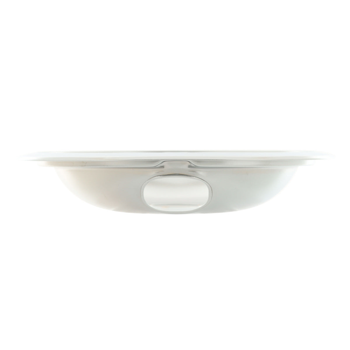WS01L09258 GE Stove Burner Drip Pan - Large 8" Chrome