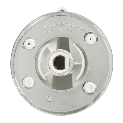 WW02F00278 GE Dryer Control Knob Assembly, White/Chrome GE - General Electric