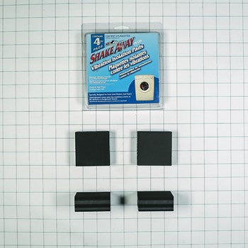 Frigidaire 5304464978 Washer & Dryer Shakeaway Anti-Vibration Pads, 4/Pack Frigidaire